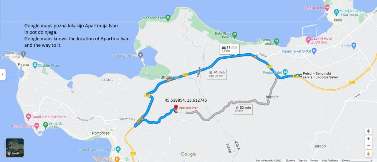 Apartma Ivan Πορτορόζ Εξωτερικό φωτογραφία